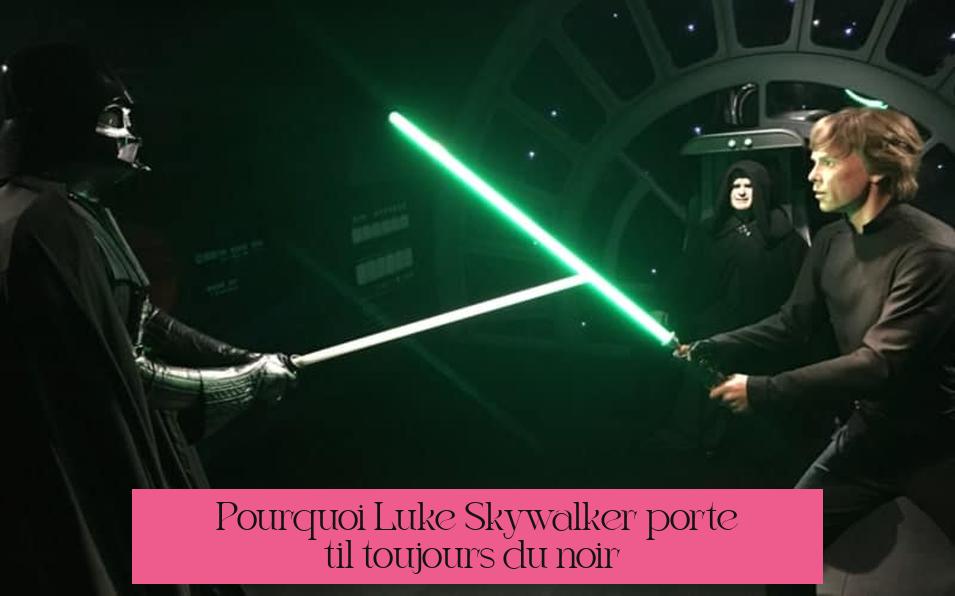 Pourquoi Luke Skywalker porte-t-il toujours du noir ?