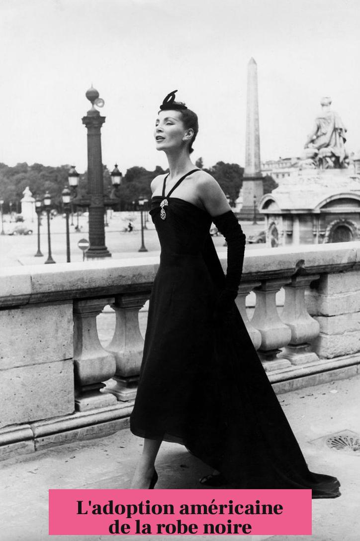 L'adoption américaine de la robe noire