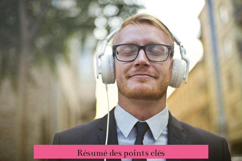 Résumé des points clés