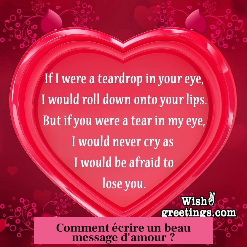 Comment écrire un beau message d'amour ?