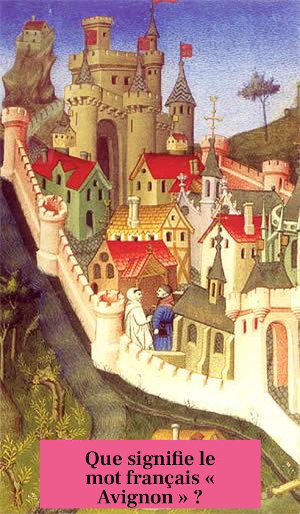 Que signifie le mot français « Avignon » ?