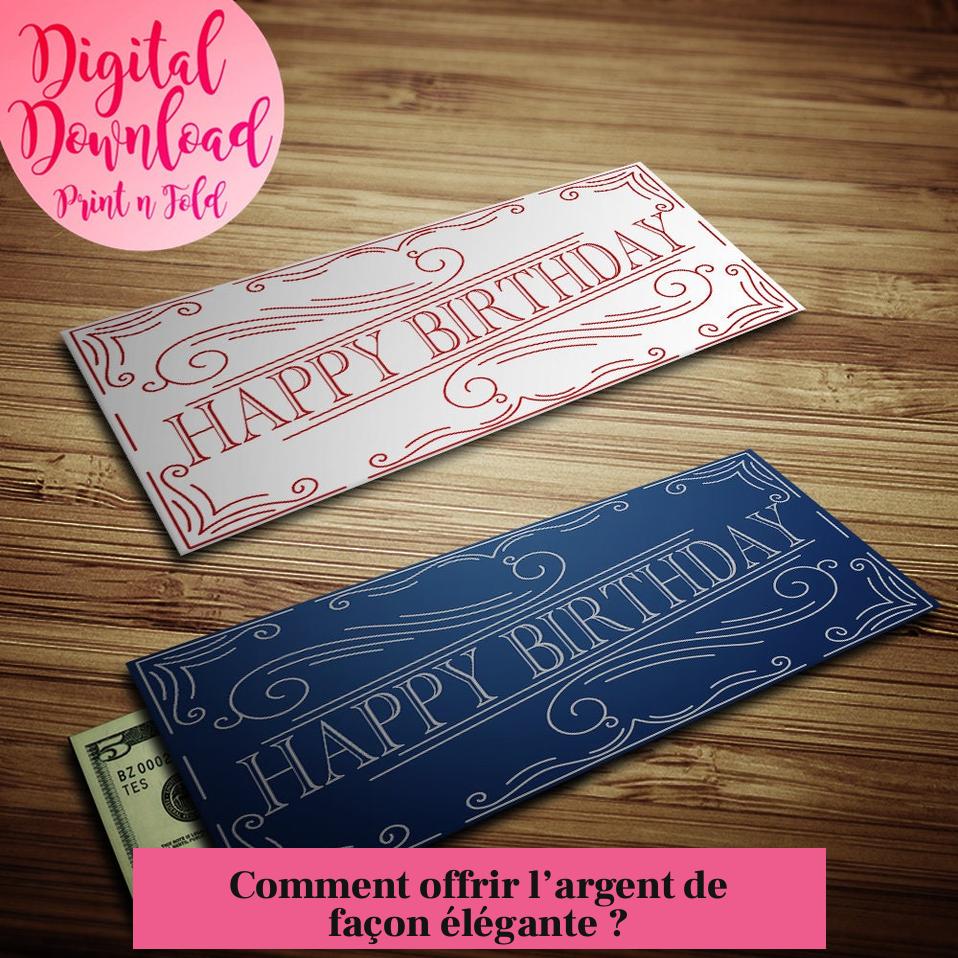 Comment offrir l’argent de façon élégante ?