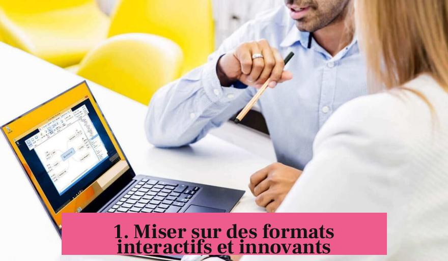 1. Miser sur des formats interactifs et innovants