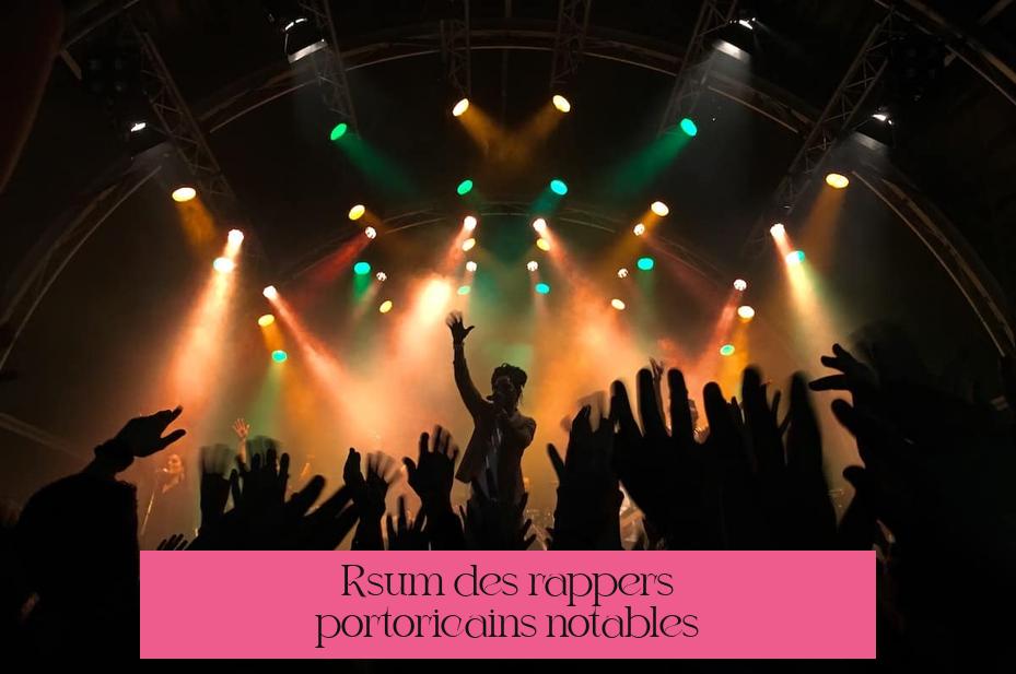 Résumé des rappers portoricains notables