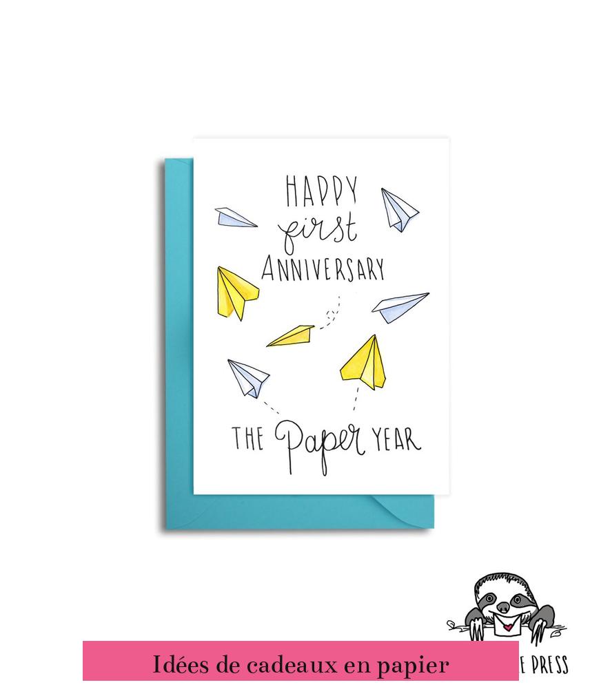 Idées de cadeaux en papier