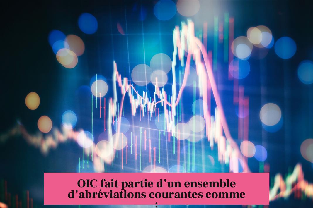 OIC fait partie d’un ensemble d’abréviations courantes comme :