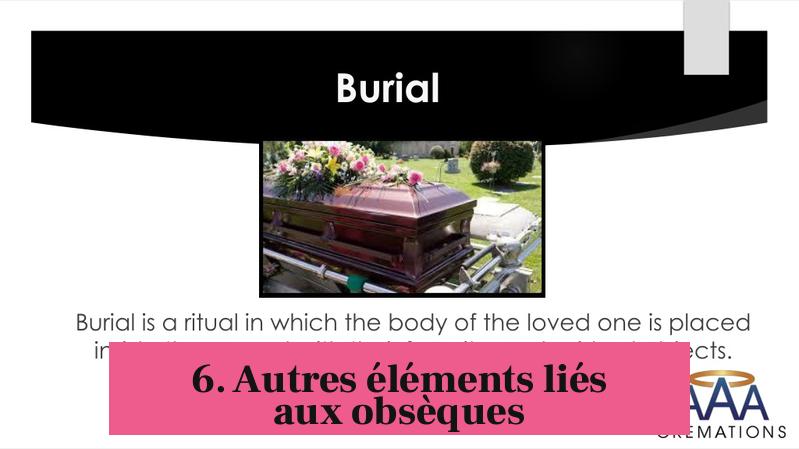 6. Autres éléments liés aux obsèques