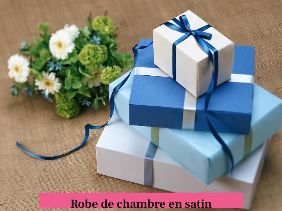 Robe de chambre en satin