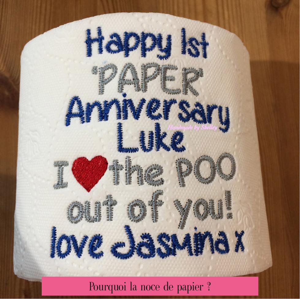 Pourquoi la noce de papier ?