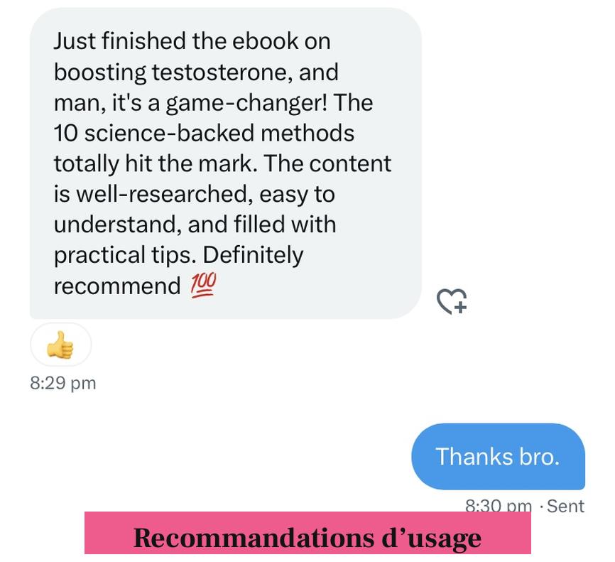 Recommandations d’usage