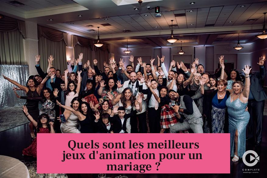 Quels sont les meilleurs jeux d'animation pour un mariage ?