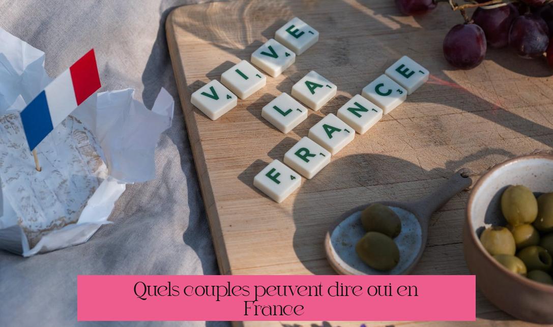Quels couples peuvent dire “oui” en France ?