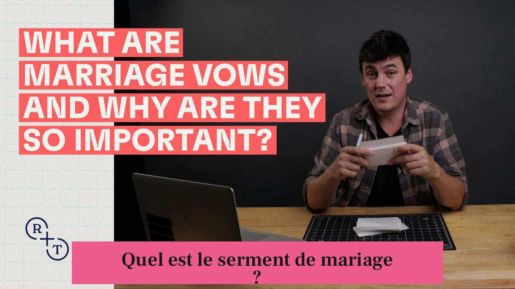 Quel est le serment de mariage ?