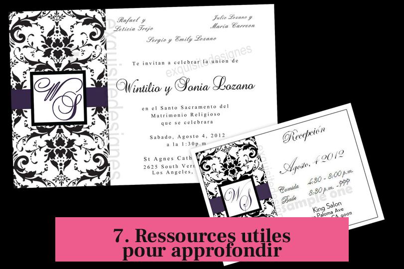 7. Ressources utiles pour approfondir