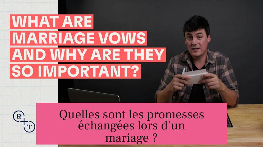 Quelles sont les promesses échangées lors d’un mariage ?
