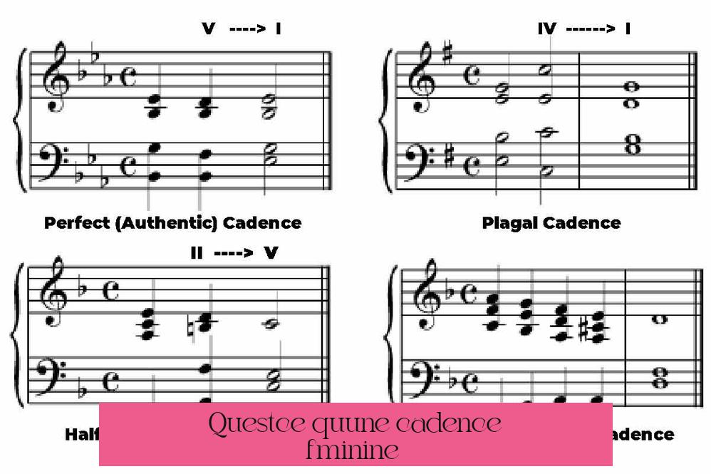 Qu'est-ce qu'une cadence féminine ?