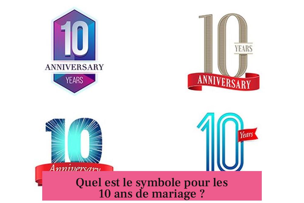 Quel est le symbole pour les 10 ans de mariage ?