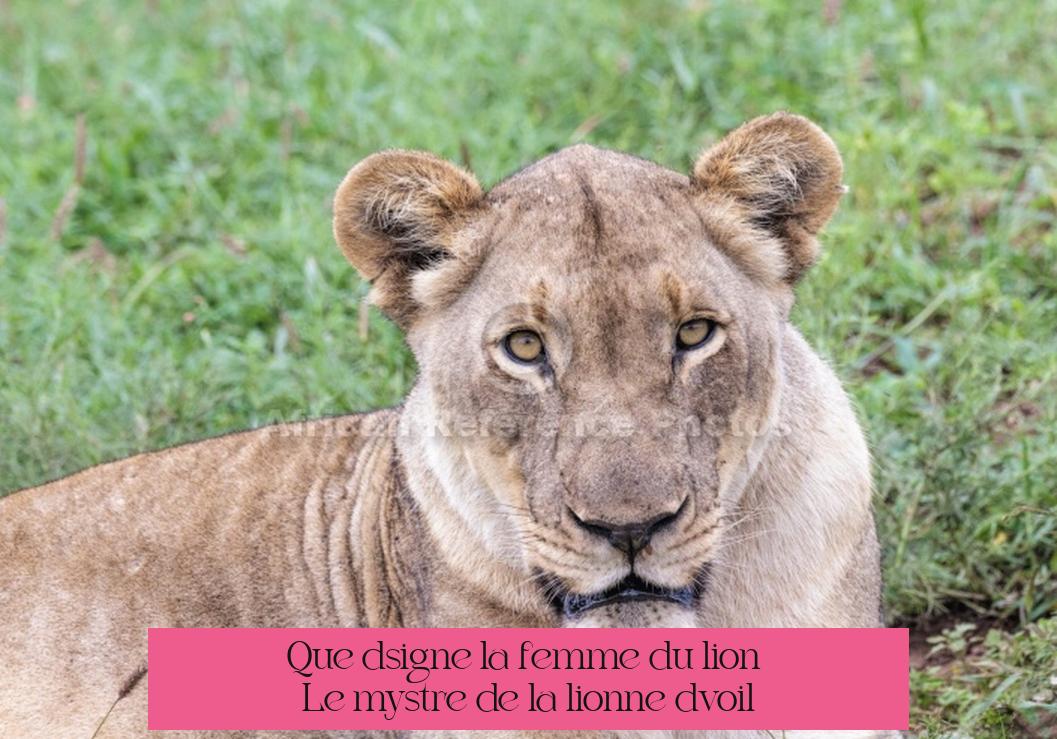 Que désigne la “femme du lion” ? Le mystère de la lionne dévoilé