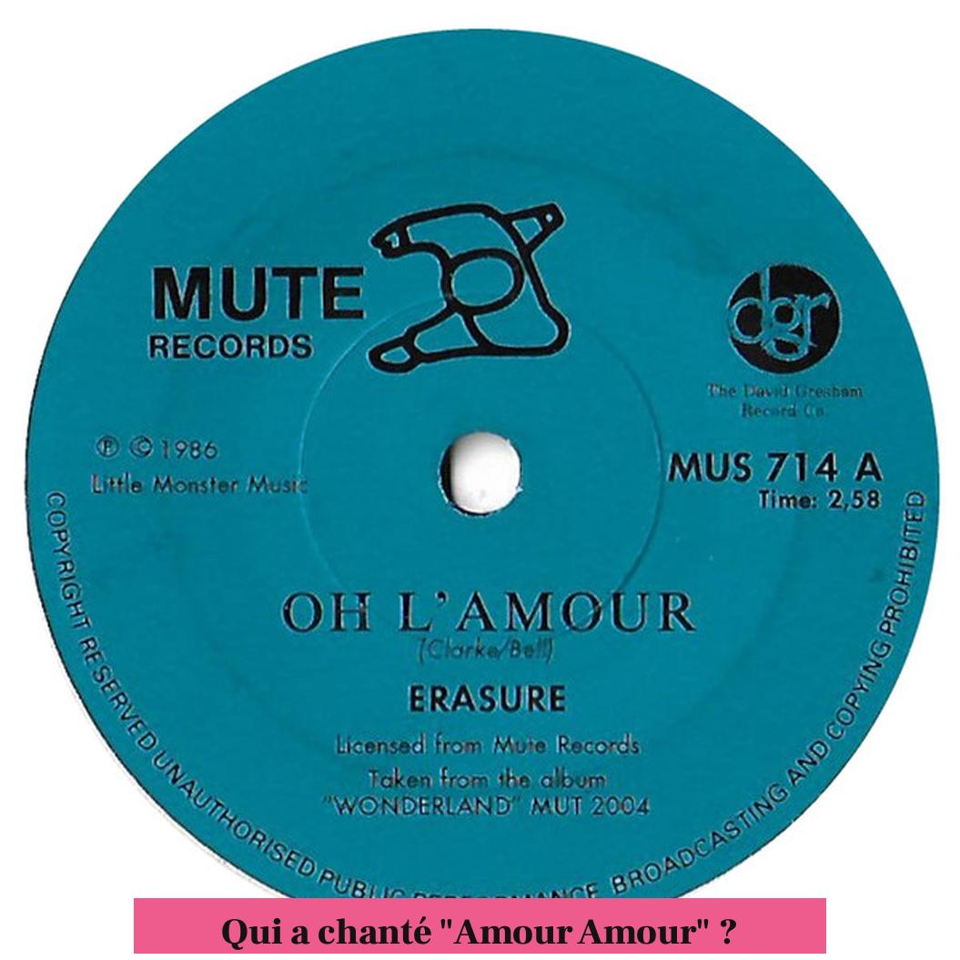 Qui a chanté "Amour Amour" ?