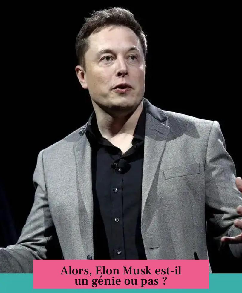 Alors, Elon Musk est-il un génie ou pas ?