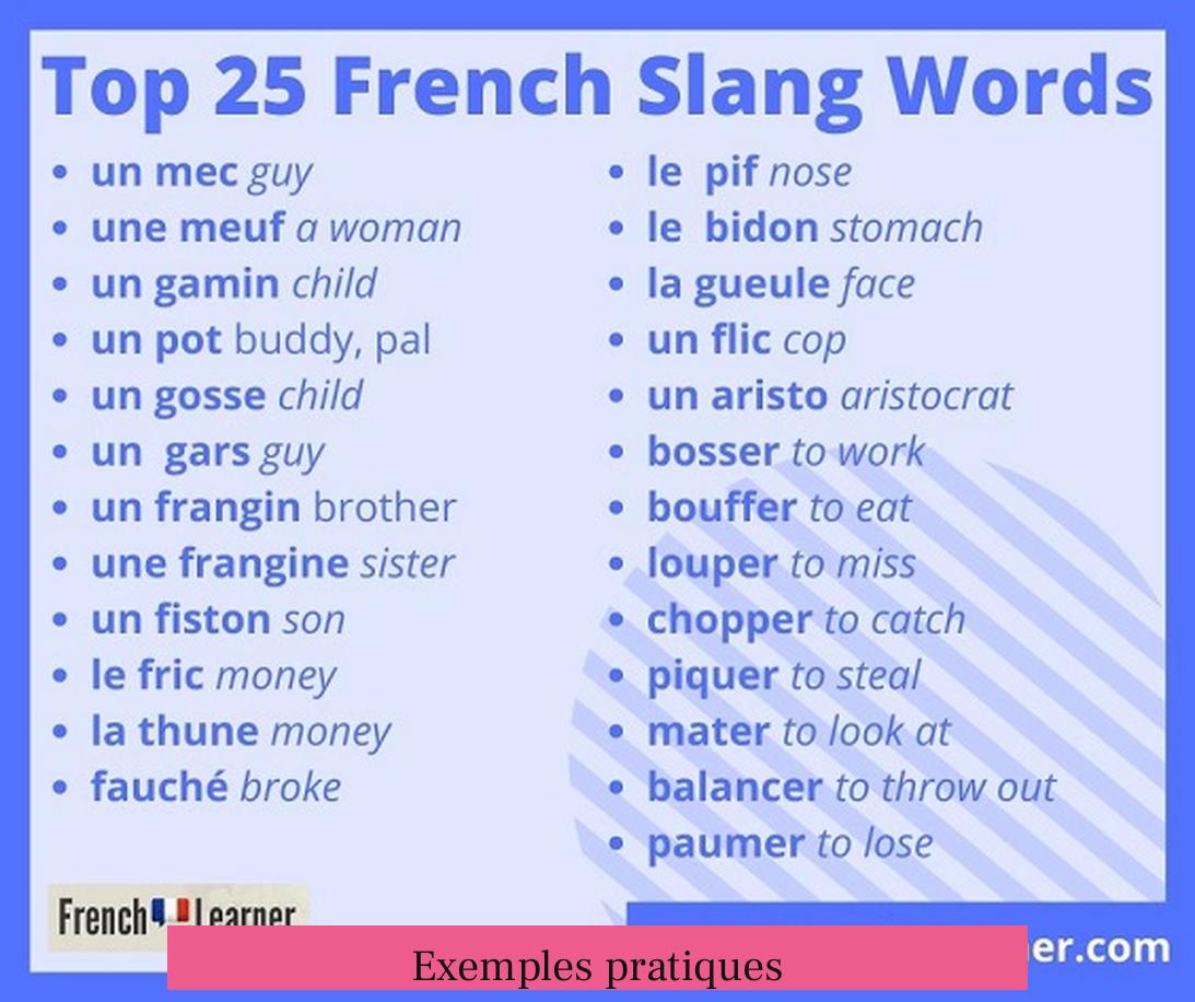 Exemples pratiques