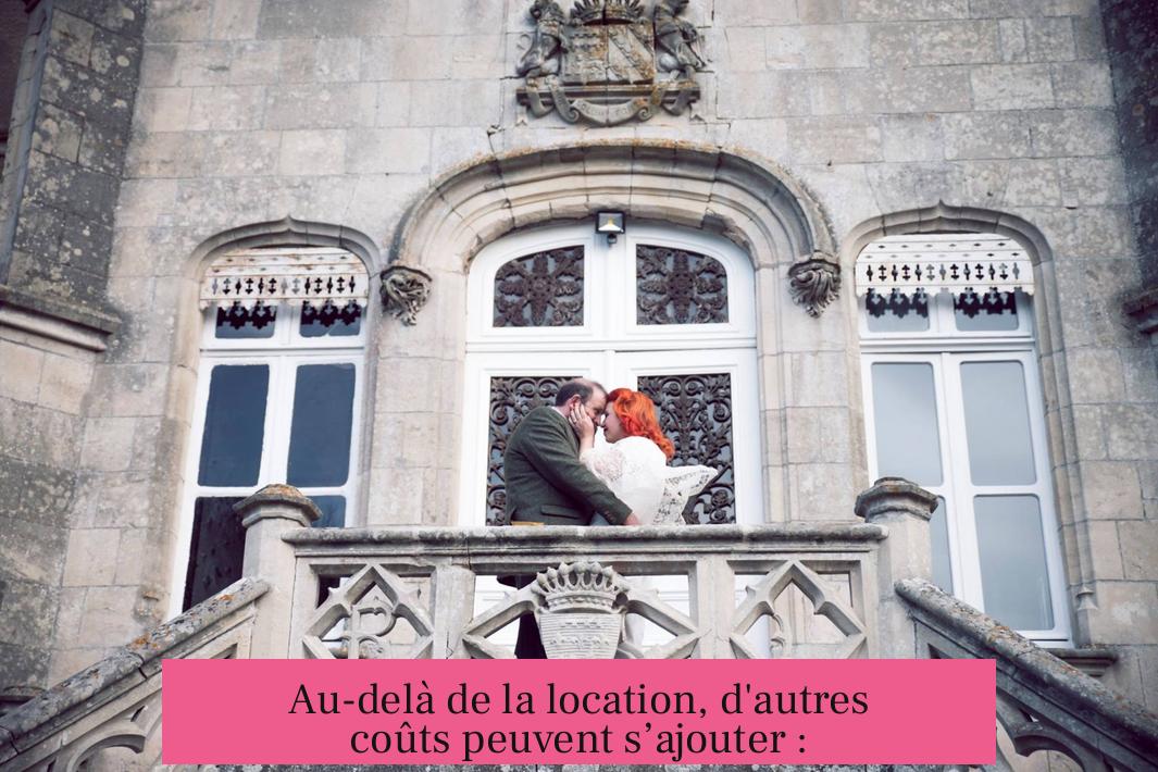 Au-delà de la location, d'autres coûts peuvent s’ajouter :
