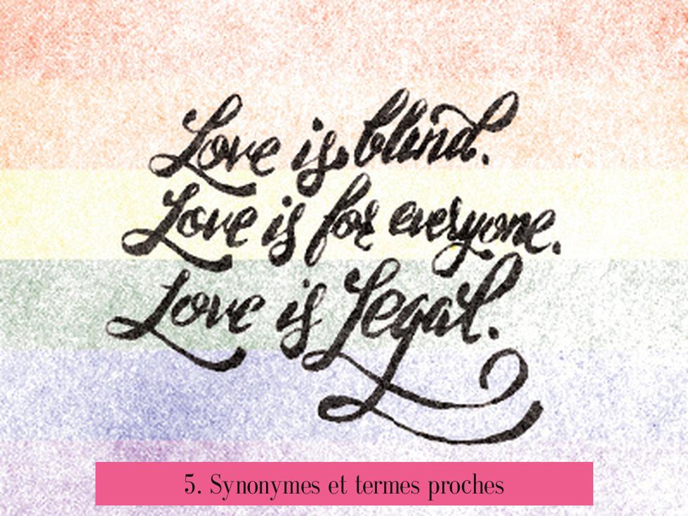 5. Synonymes et termes proches