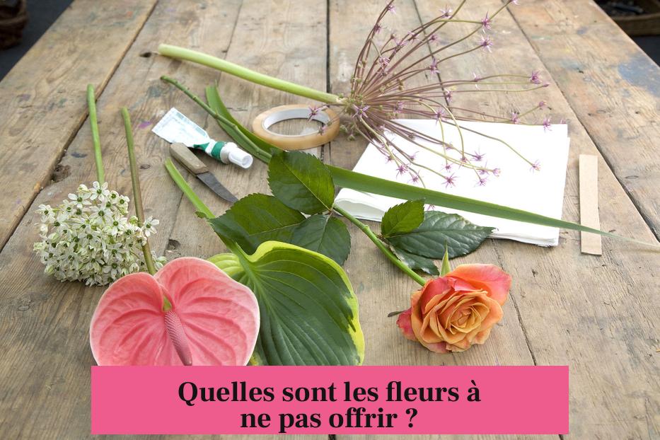 Quelles sont les fleurs à ne pas offrir ?