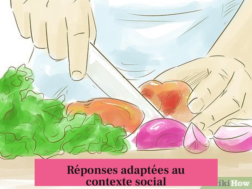 Réponses adaptées au contexte social