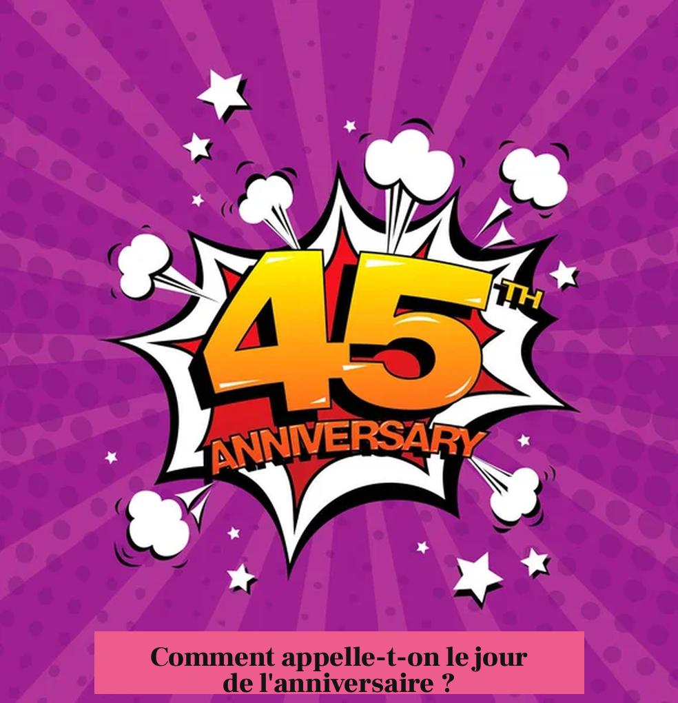 Comment appelle-t-on le jour de l'anniversaire ?