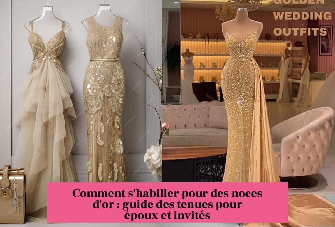 Comment s'habiller pour des noces d'or : guide des tenues pour époux et invités