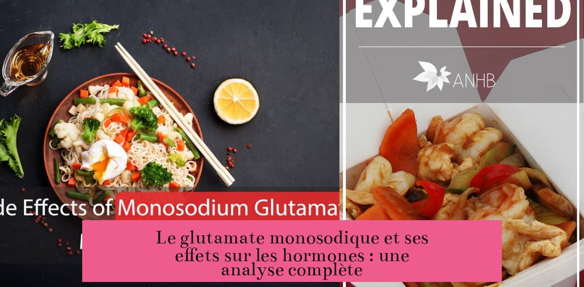 Le glutamate monosodique et ses effets sur les hormones : une analyse complète