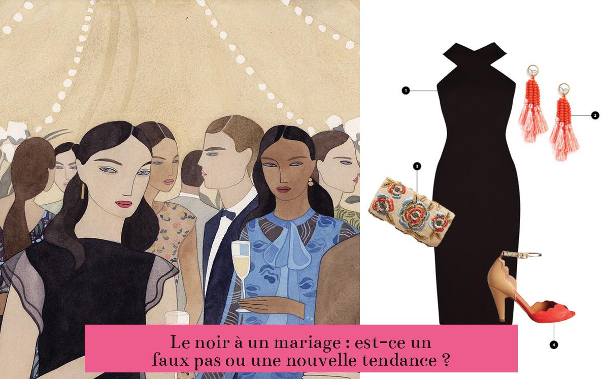 Le noir à un mariage : est-ce un faux pas ou une nouvelle tendance ?