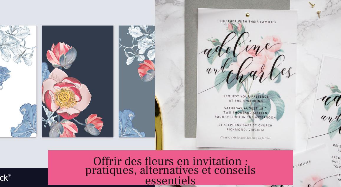 Offrir des fleurs en invitation : pratiques, alternatives et conseils essentiels