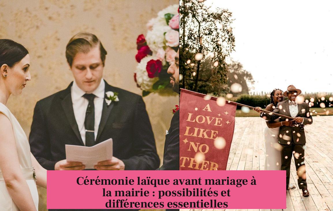 Cérémonie laïque avant mariage à la mairie : possibilités et différences essentielles