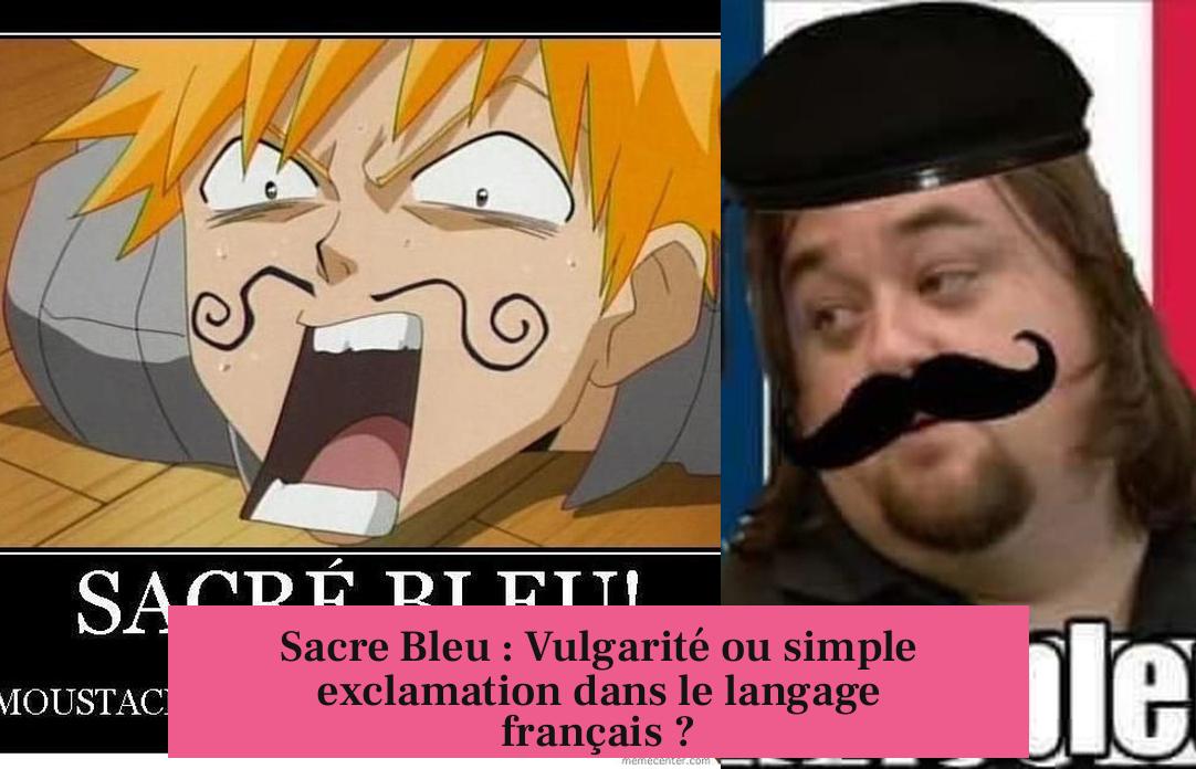 Sacre Bleu : Vulgarité ou simple exclamation dans le langage français ?