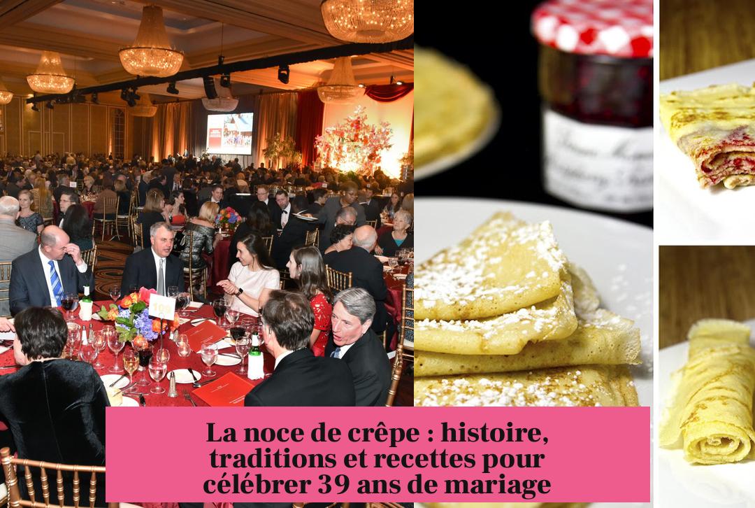 La noce de crêpe : histoire, traditions et recettes pour célébrer 39 ans de mariage