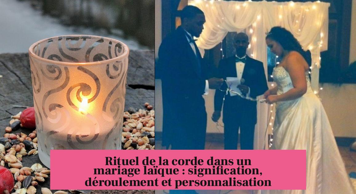 Rituel de la corde dans un mariage laïque : signification, déroulement et personnalisation