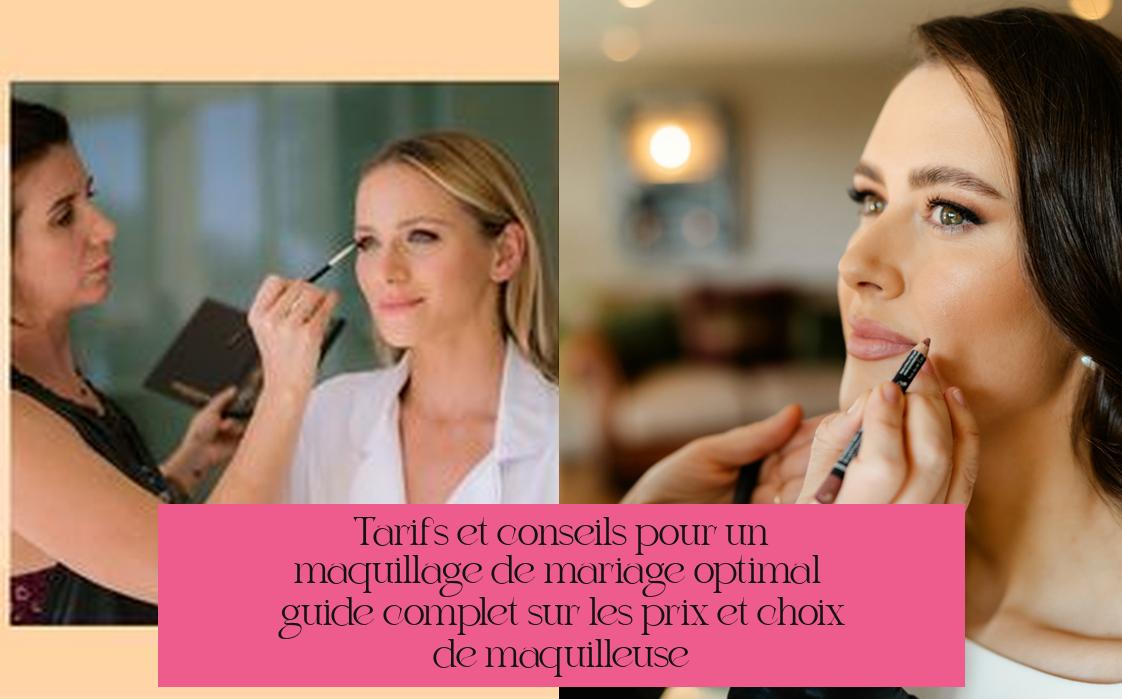 Tarifs et conseils pour un maquillage de mariage optimal : guide complet sur les prix et choix de maquilleuse
