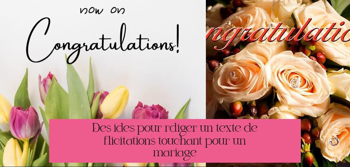 Des idées pour rédiger un texte de félicitations touchant pour un mariage