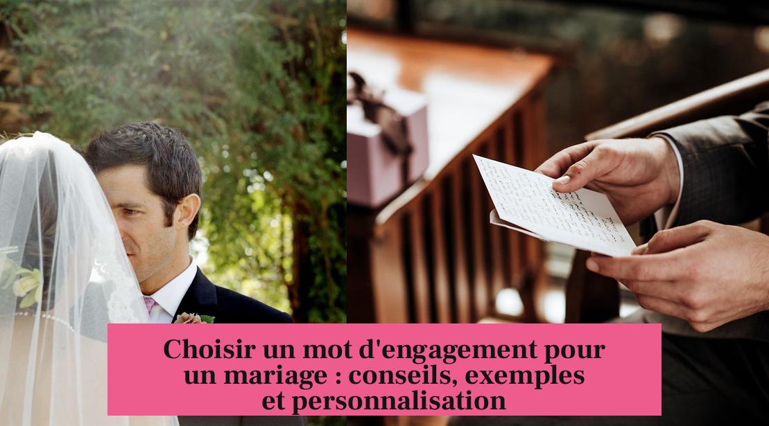 Choisir un mot d'engagement pour un mariage : conseils, exemples et personnalisation