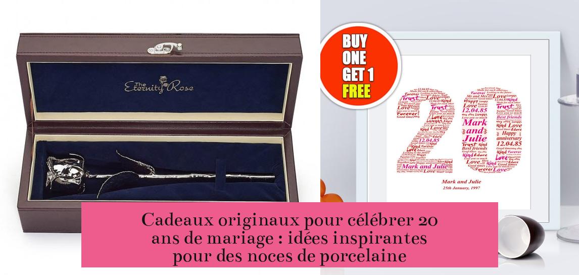 Cadeaux originaux pour célébrer 20 ans de mariage : idées inspirantes pour des noces de porcelaine