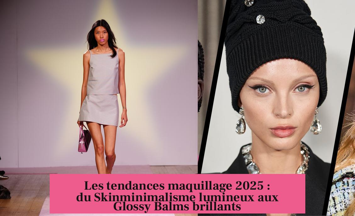 Les tendances maquillage 2025 : du Skinminimalisme lumineux aux Glossy Balms brillants
