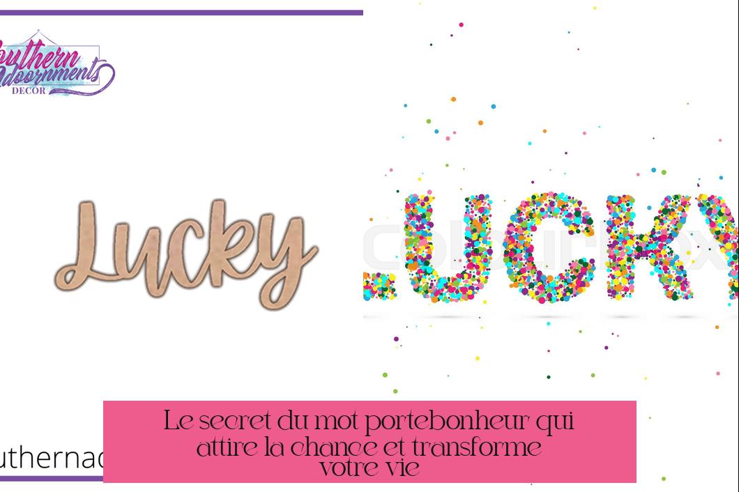 Le secret du mot porte-bonheur qui attire la chance et transforme votre vie