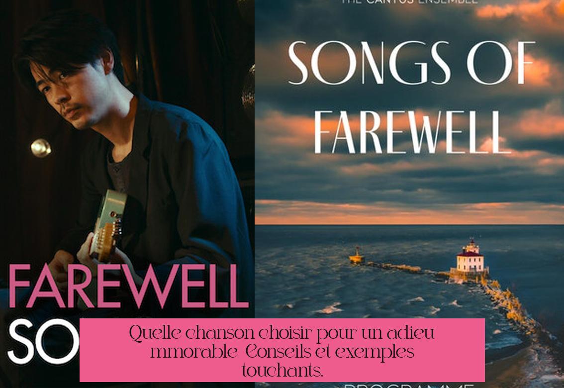 Quelle chanson choisir pour un adieu mémorable ? Conseils et exemples touchants.