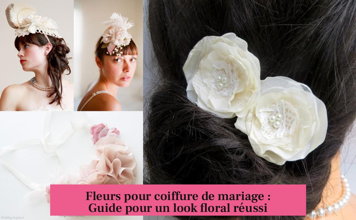 Fleurs pour coiffure de mariage : Guide pour un look floral réussi