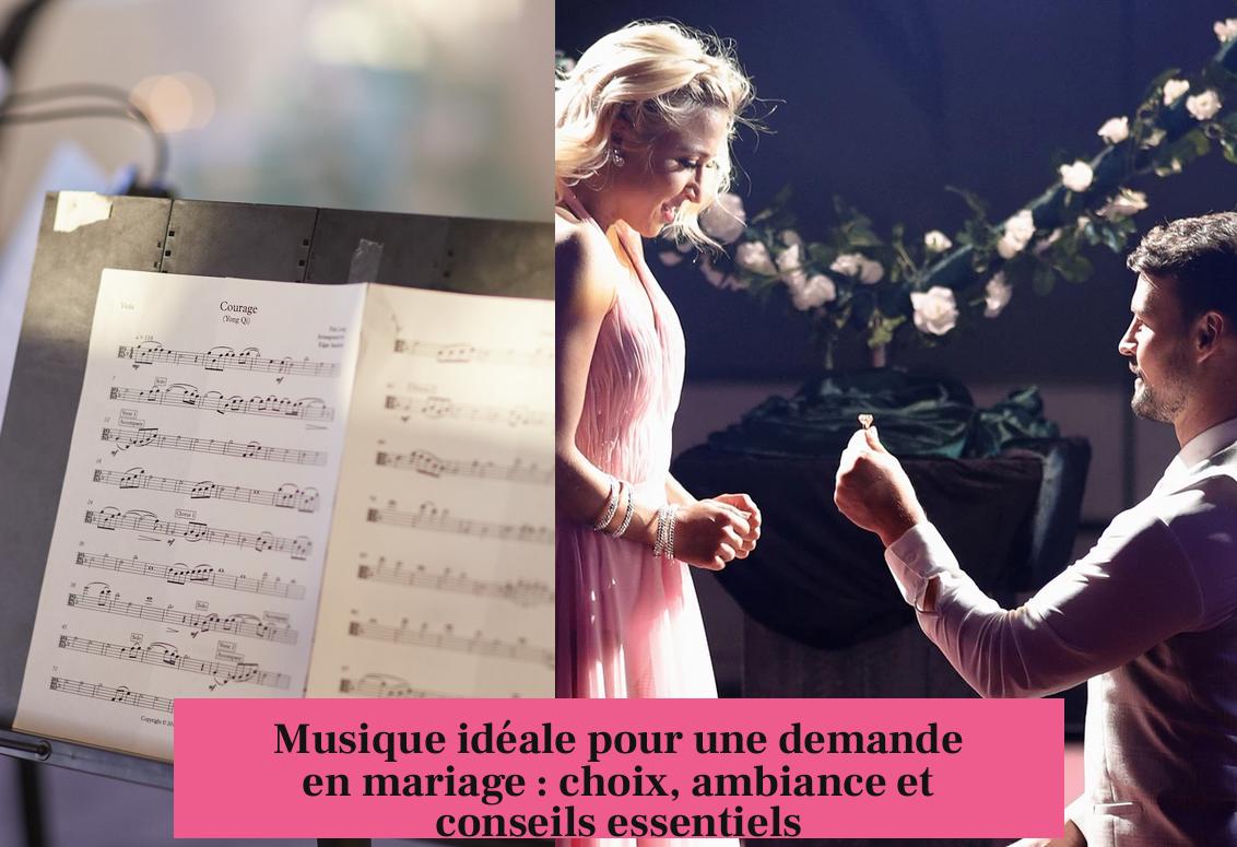 Musique idéale pour une demande en mariage : choix, ambiance et conseils essentiels