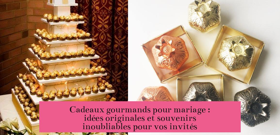 Cadeaux gourmands pour mariage : idées originales et souvenirs inoubliables pour vos invités