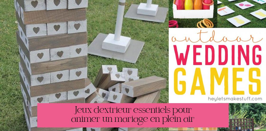 Jeux d'extérieur essentiels pour animer un mariage en plein air