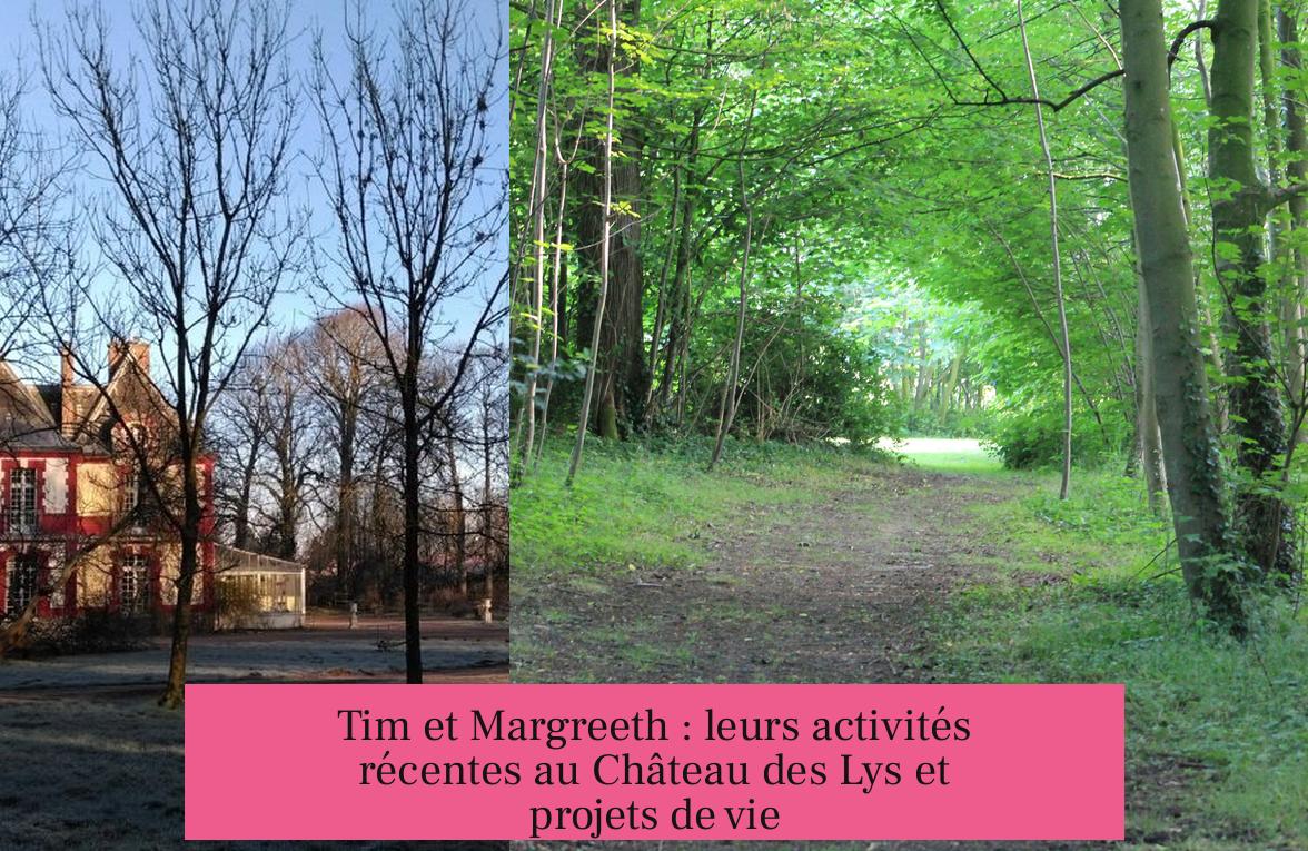 Tim et Margreeth : leurs activités récentes au Château des Lys et projets de vie